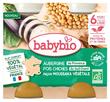Babybio Eggplant Chickpeas Vegetable Moussaka Style 6 Months and up Organic 2 x 200 g Jars