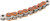 Цепь ENUMA, цвет оранжевый металлик, 525 MVXZ2, 120 звеньев