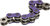 Цепь ENUMA MVXZ2 X-RING, 9 вариантов цветов, цвет фиолетовый, 525 MVXZ2 112 звеньев