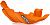 Acerbis 0022318 Husqvarna/KTM, skid plate enduro Orange