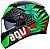 AGV K3 Kamaleon, integral helmet Color: Black/Red/Light Green Size: S