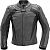 Büse Assen, leather jacket women Color: Black/Grey Size: 34