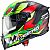 Caberg Avalon Giga, integral helmet Color: Matt Black/Neon-Yellow/Neon-Green/Red Size: XS