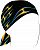 Zan Headgear Flydanna SportFlex Hotrod, bandana Color: Black/Turquoise/Yellow Size: One Size