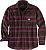 Carhartt Hamilton Fleece, shirt Color: Dark Brown/Dark Red/Grey Size: S