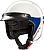 Redbike RB-803 Silverstone, jet helmet Color: White/Blue/Red Size: S
