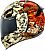 Icon Airframe Pro TopShelf, integral helmet Color: Red/Brown/White Size: XS