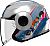 LS2 OF570 Verso Spring, jet helmet Color: Matt Silver/Blue/Pink Size: XXS
