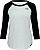 Rokker Race Team, t-shirt 3/4-sleeve women Color: White/Black Size: XS